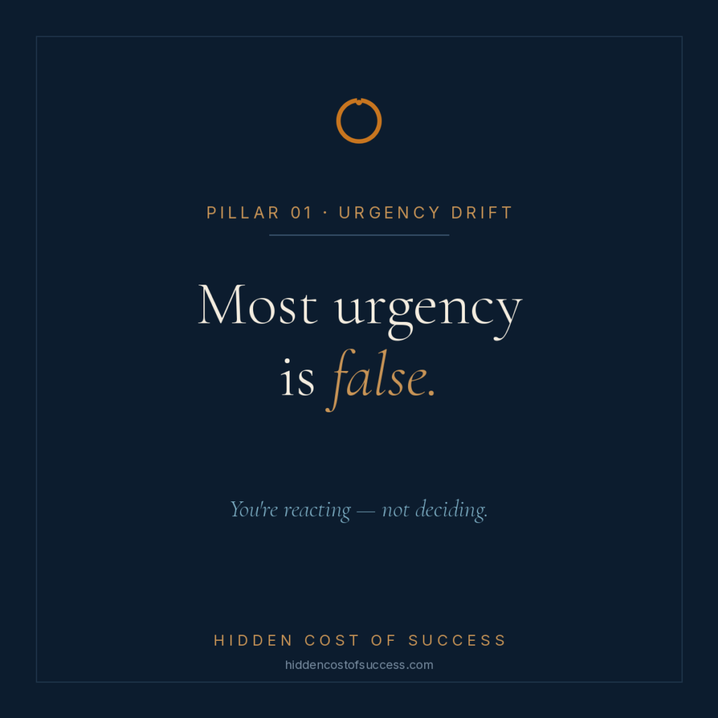 Urgency Drift pillar